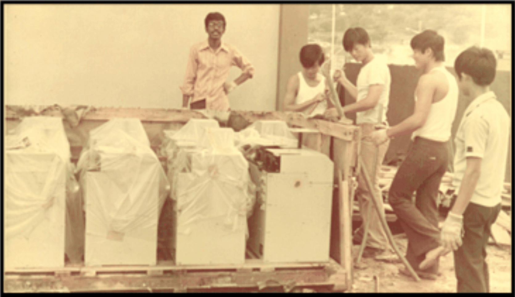 1st Batch of Machinery Arrived